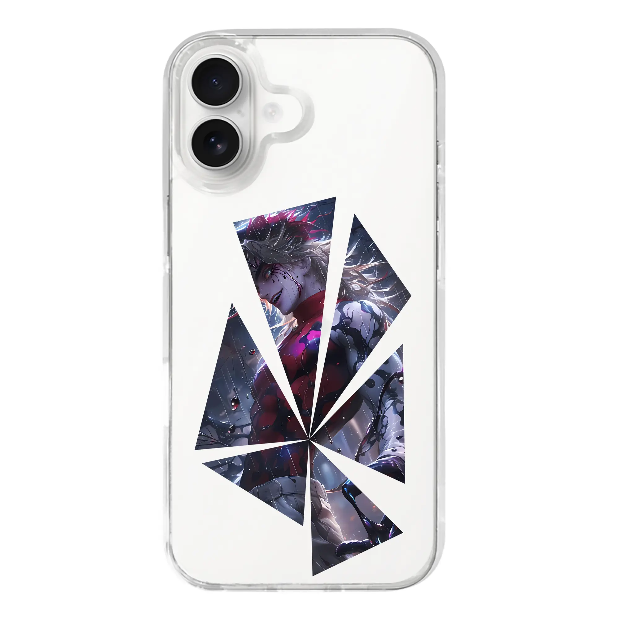 鬼滅の刃 グッズ,童磨 - iPhone 17シリーズ 透明スマホケース – 薄型・耐衝撃・精密フィット保護カバー